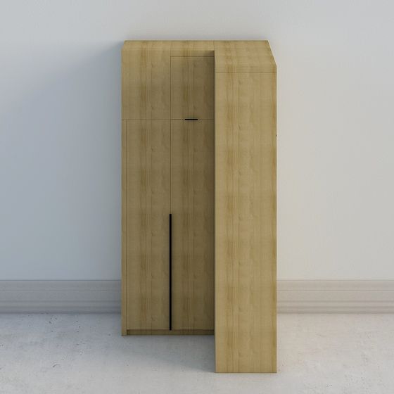 Wooden Storage Cabinet 3D model