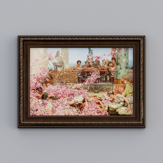 Royal Banquet 3D model for Luxurious Projects