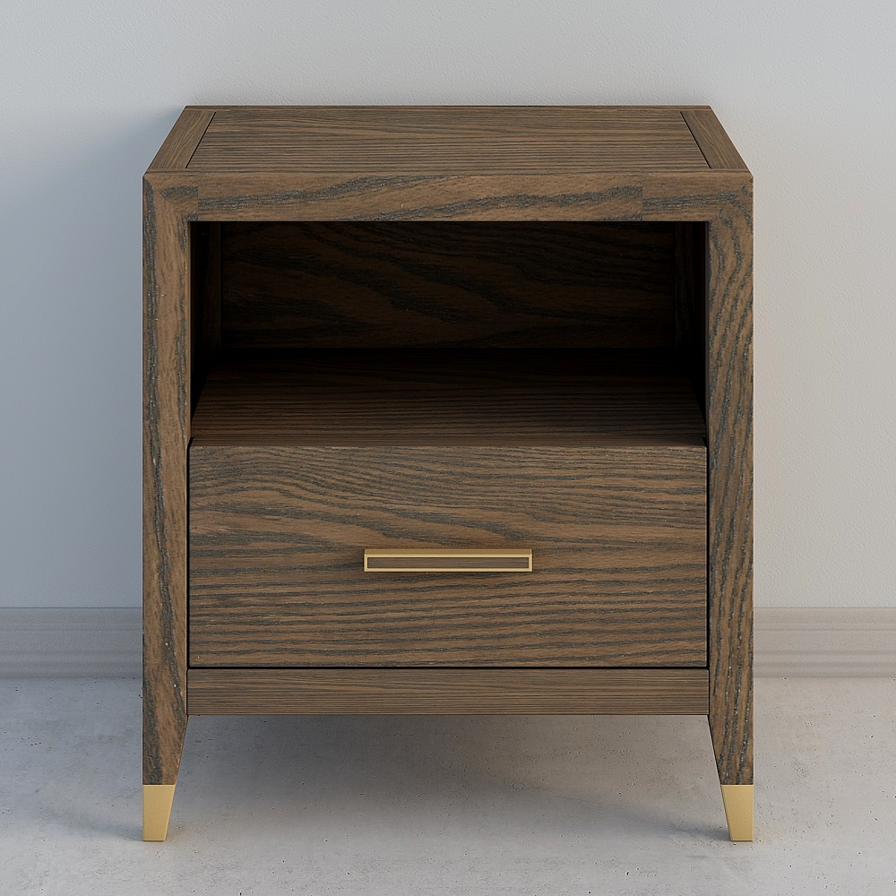 Bedside table NH1910 - dark curry color