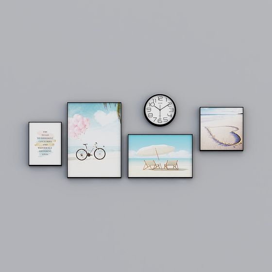 Summer Beach Vibes 3D Wall Art Collection