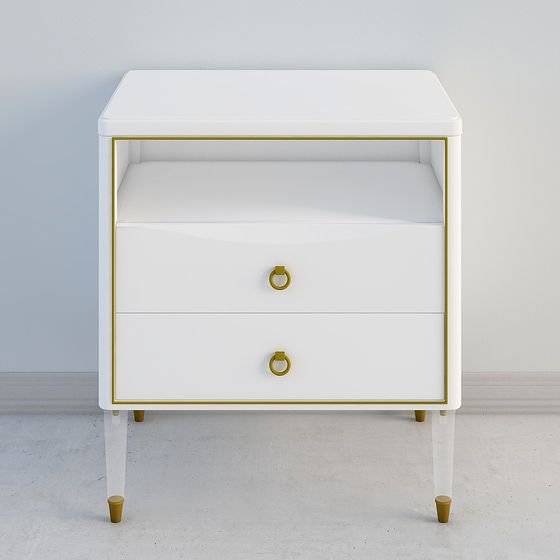 Elegant Polygonal Nightstand 3D model