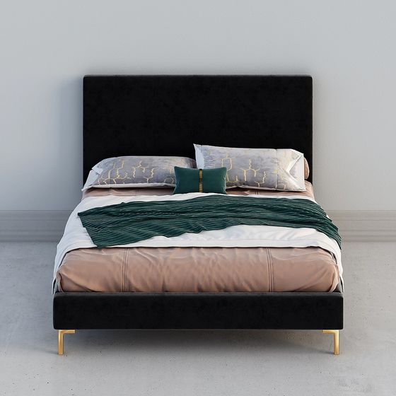 Urban Elegance Bed 3D model