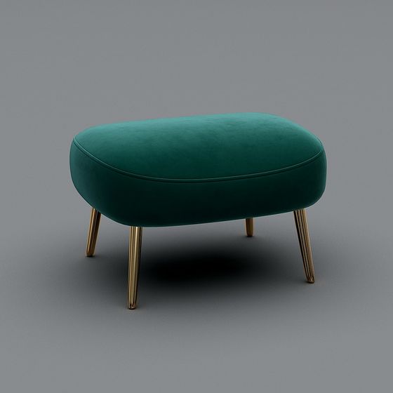 Elegant Ottoman 3D model