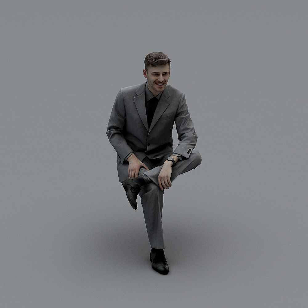 Elegant Gentleman 3D Model