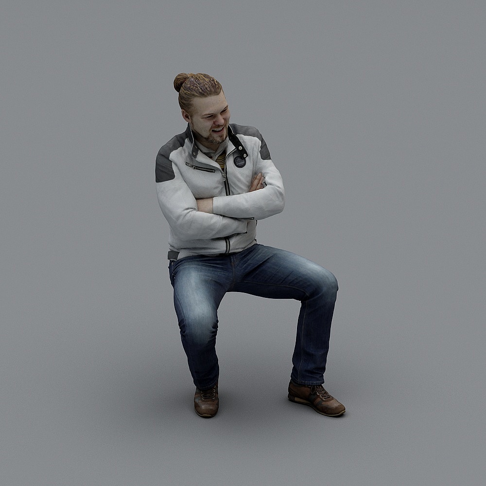 Urban Wanderer Low Poly 3D model