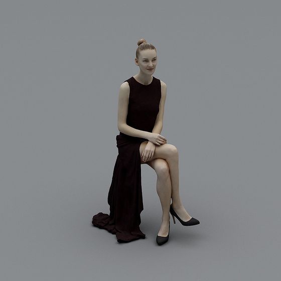 Elegant Female 3D Model for Artistic Projects