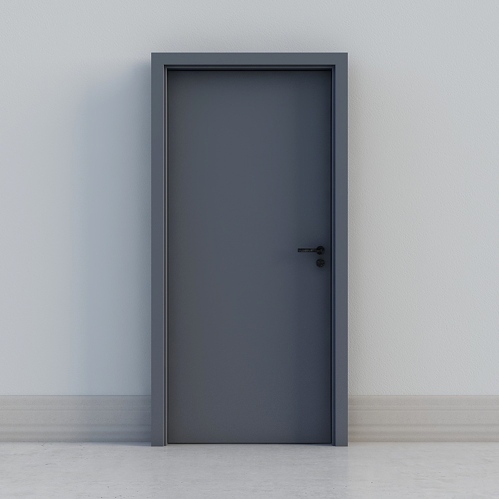 minimal grey door