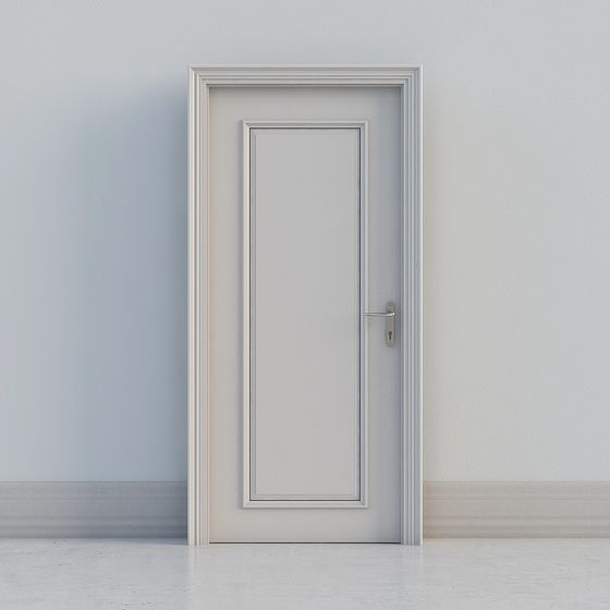 Pure Door 3D model - Minimalist Design
