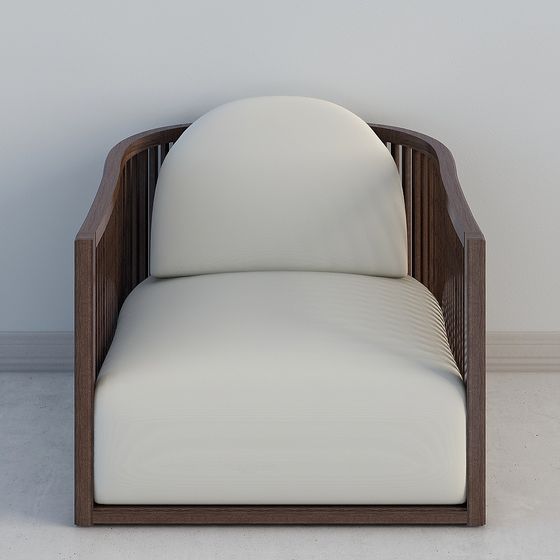 Modern Vintage 3D Sofa Chair Model