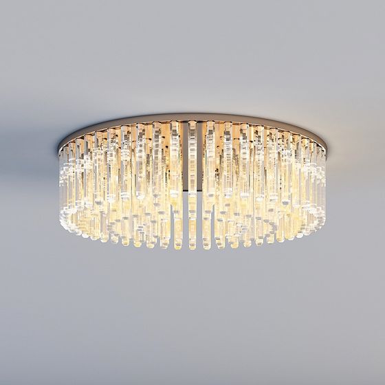 Elegant Crystal Chandelier 3D model