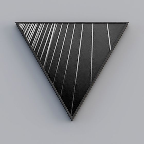 Unique Triangle Abstract Art 3D model