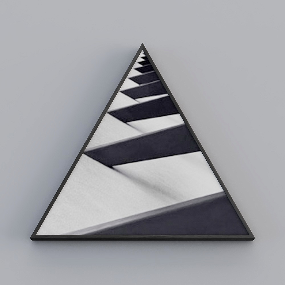 Futuristic Low-Poly Geometric 3D Model