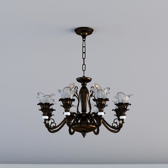 Vintage Chandelier 3D model for Elegant Interiors
