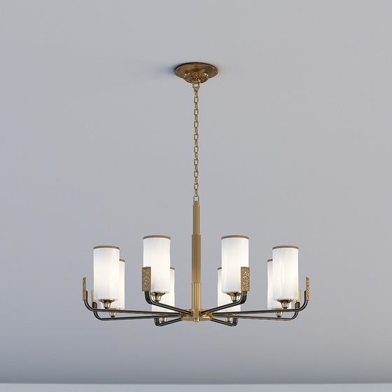 Art Deco Ceiling Light 3D model