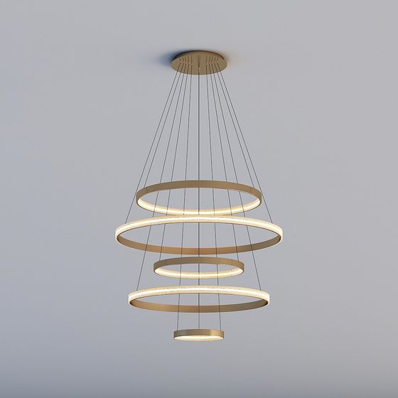 Artistic Modern Chandelier 3D model