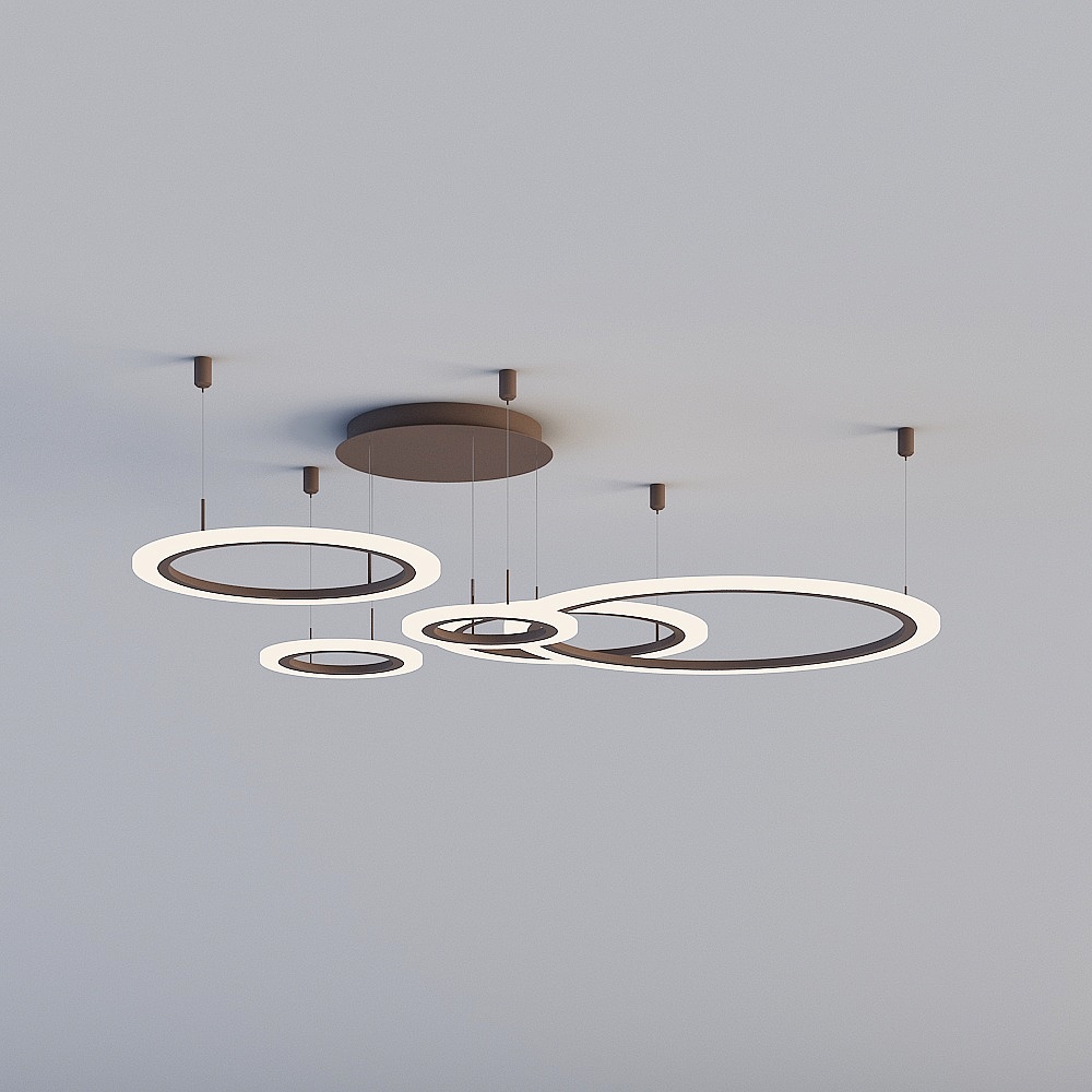 Floating Halo Pendant Light 3D model