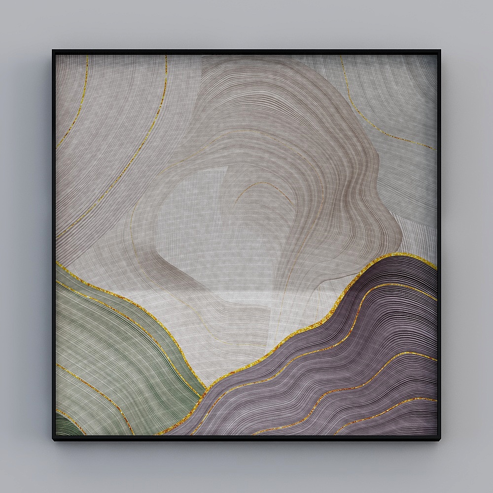 Gomec-Nordischer Stil-NX-16167-Abstraktes Muster dekoratives Gemälde