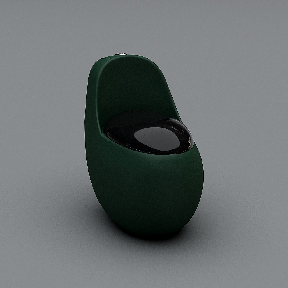 Elegant Streamlined Chair 3D Model