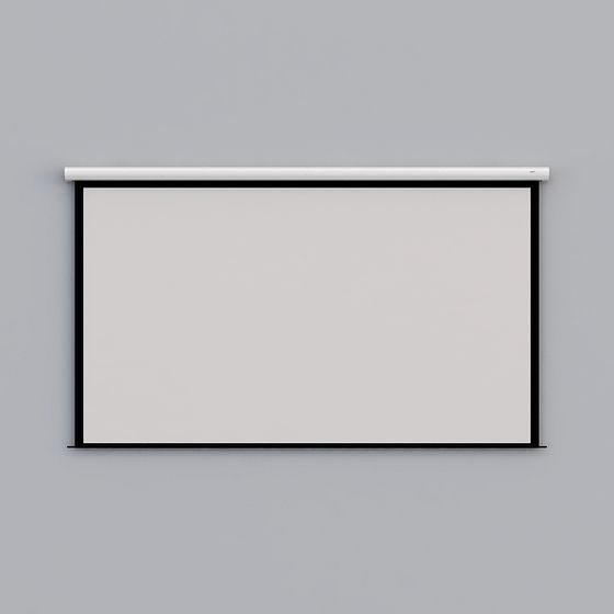 Black Projection Curtain 3D Model for Stylish Presentation