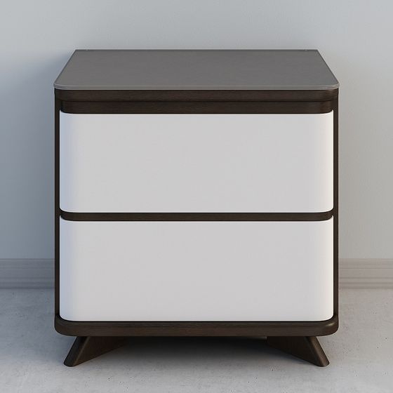 Modern Low-Poly Nightstand 3D model