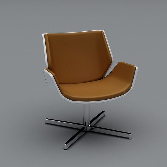 Streamlined Casual Chair 3D model