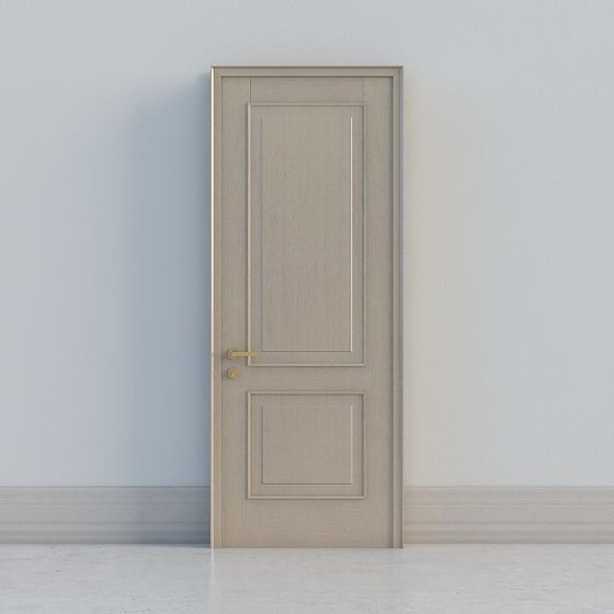 Elegant Low-Poly 3D Model Door Design