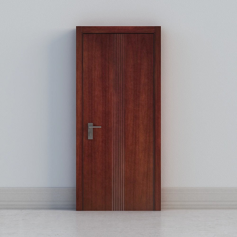 Porte sombre marron moderne