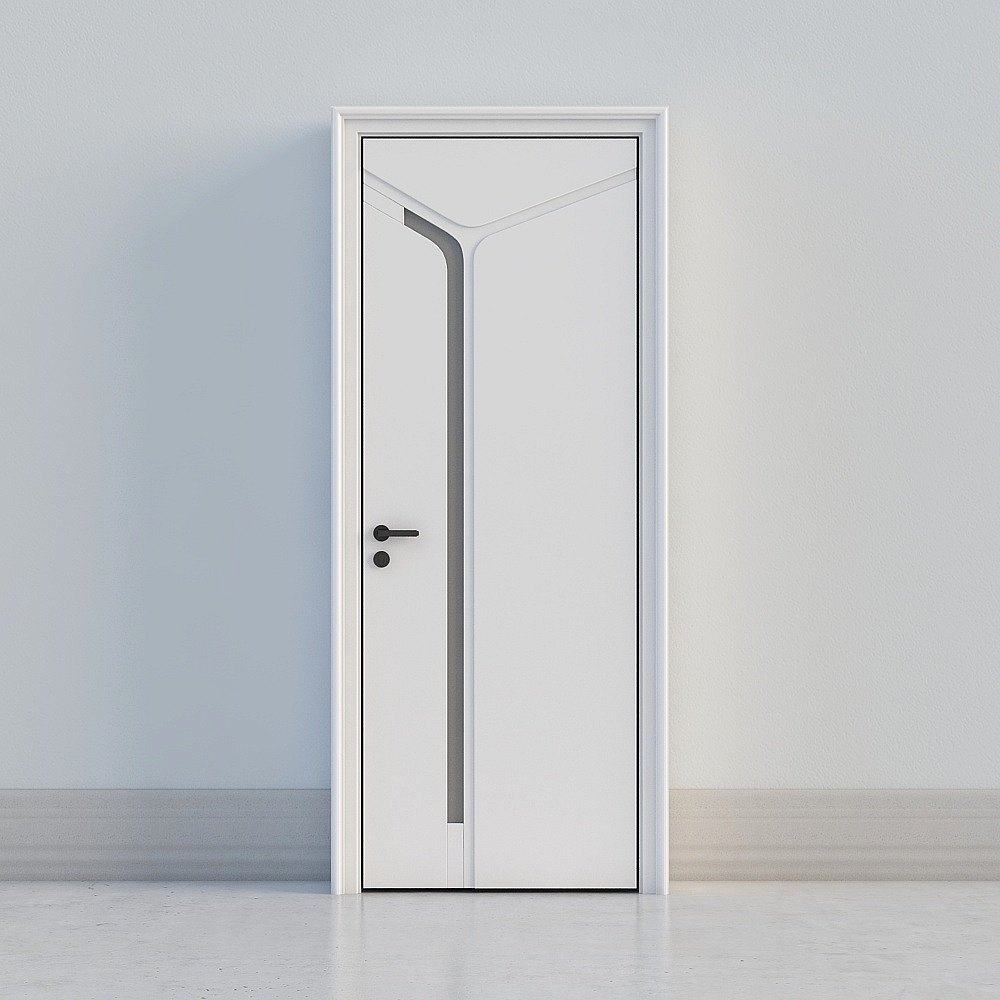 modern white door