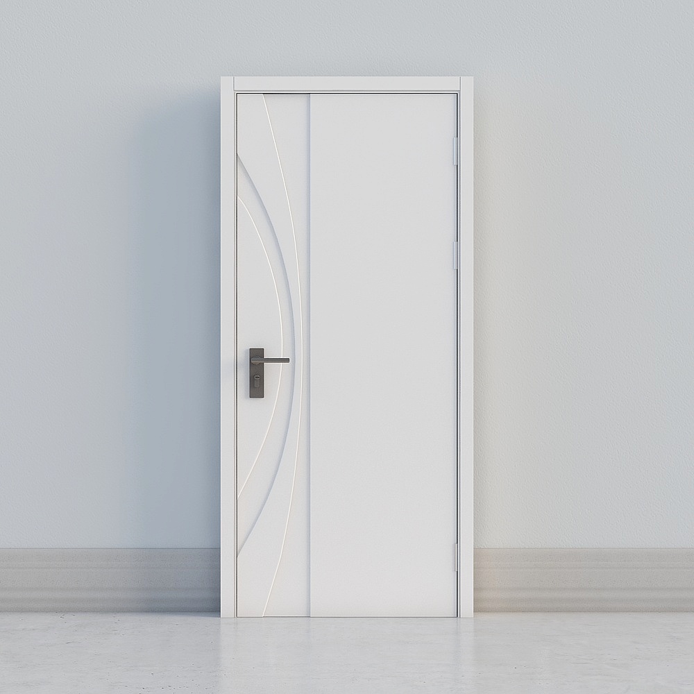 современная белая дверь