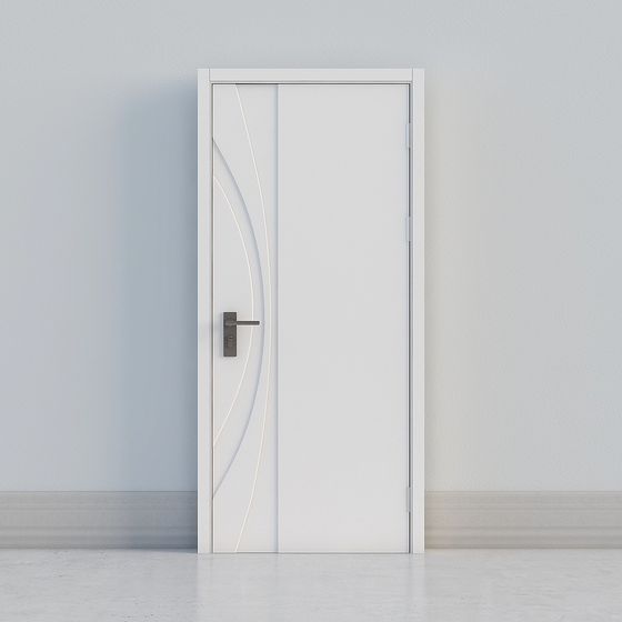 современная белая дверь