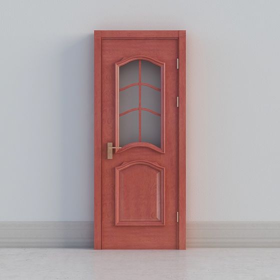 Classic Wooden Door 3D model - Modern Meets Elegance