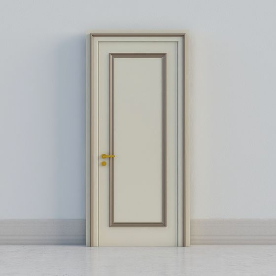 Classic Door 3D model at the Intersection of Minimalism and Elegance
