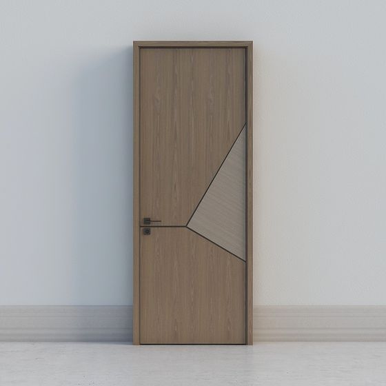 Stylish Geometric Door 3D model for Contemporary Interiors
