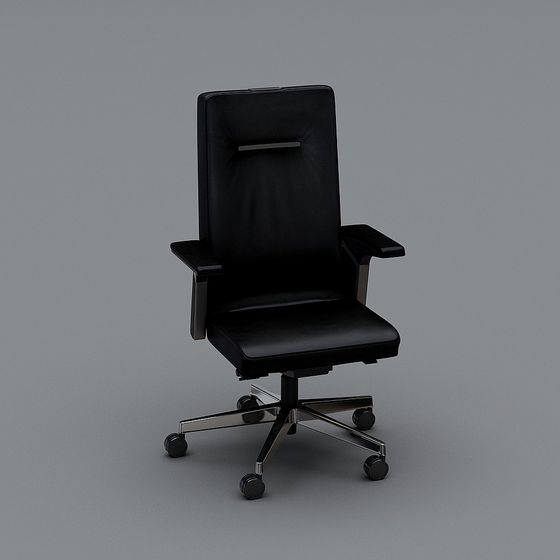 Sleek Low-Polygon Office Chair 3D model