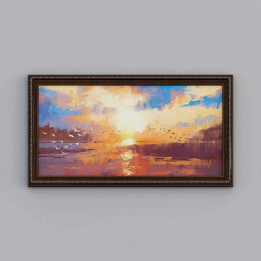Morning Light Lakeside 3D model