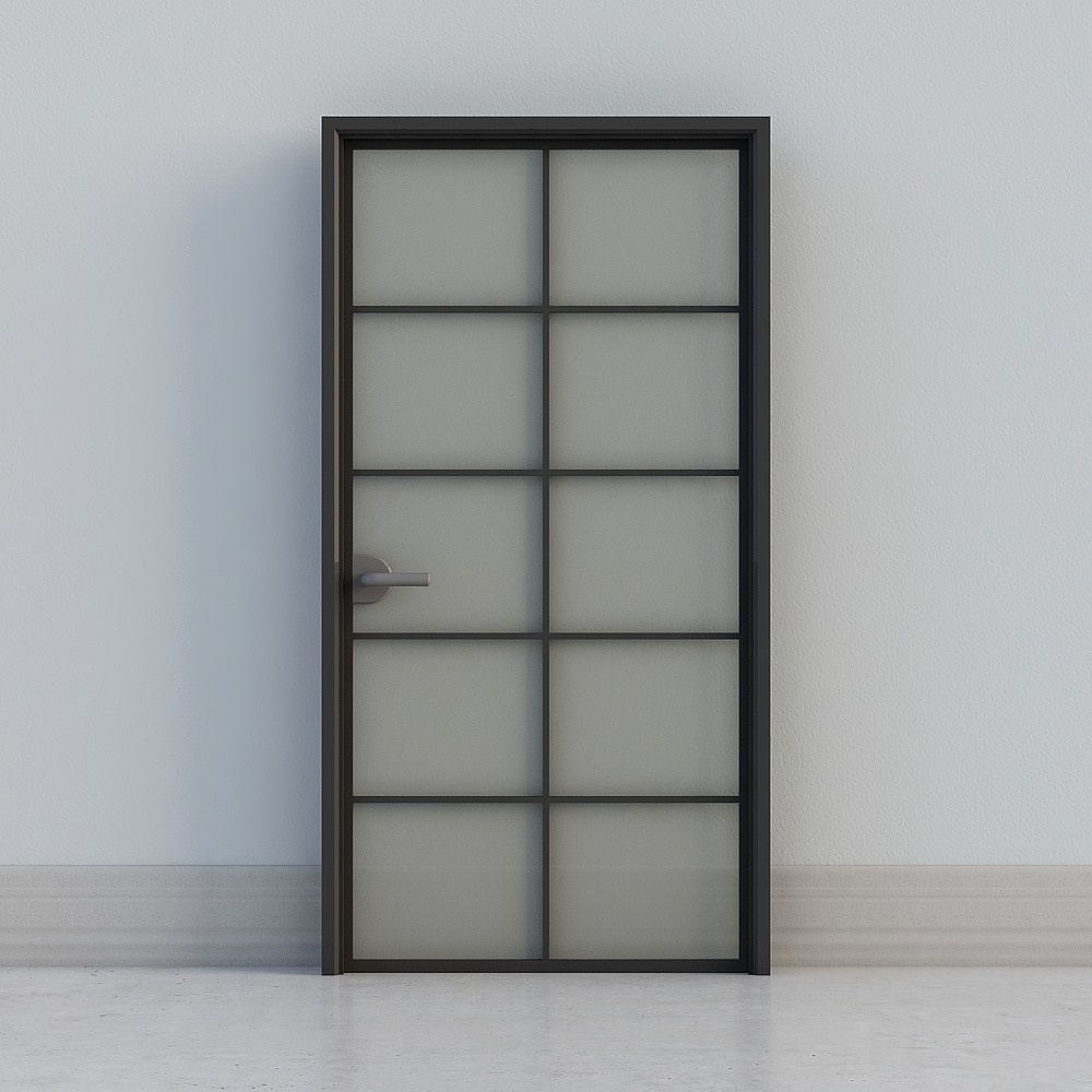 Porte en verre moderne