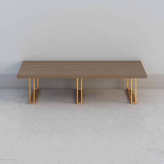 Stylish Low-Poly Dining Table 3D model