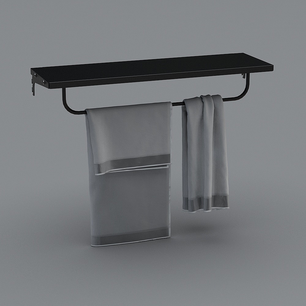 100244B-2_Clip-on rack 20cm wide hanging rod_balcony_bathroom_kitchen_living room_master rooma912051742