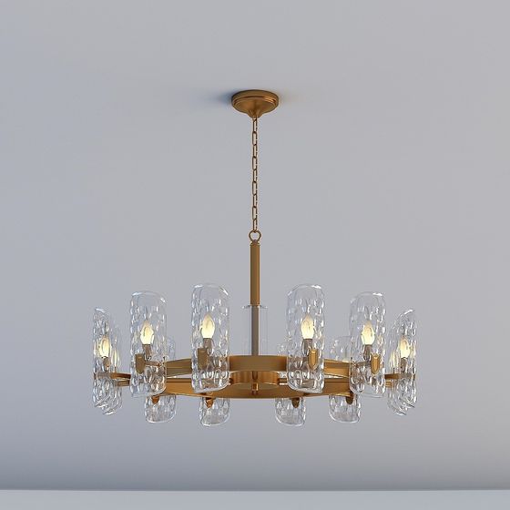 Elegant Pendant Light 3D model for Modern Interiors