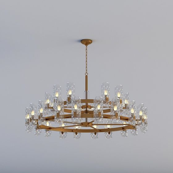 Charming 3D Chandelier Model for Contemporary Spaces