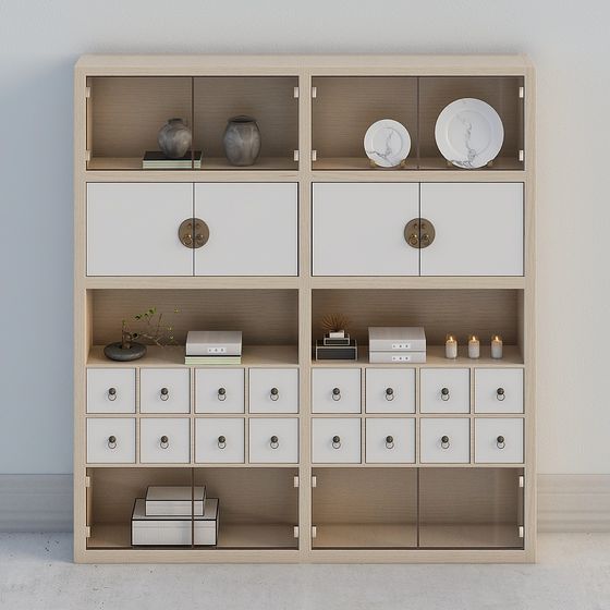 Urban Study Cabinet 3D model for Modern Spaces