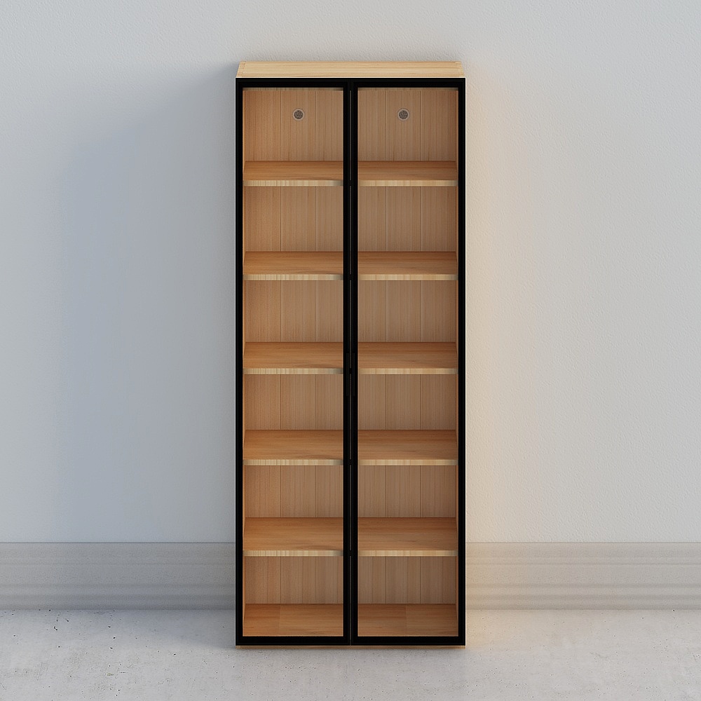 Andorra glass bookcase (double door) 600344281386