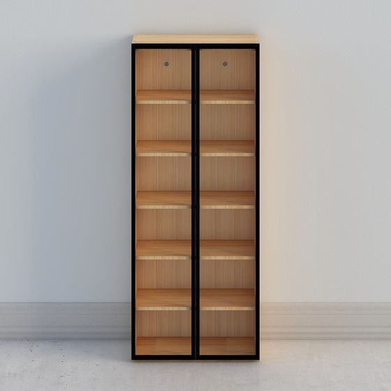 Stylish Bookshelf 3D model for Contemporary Spaces