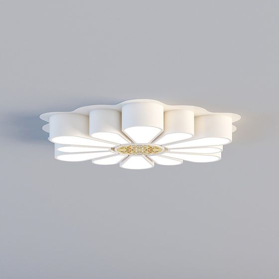 Elegant Ceiling Light 3D model for Modern Interiors