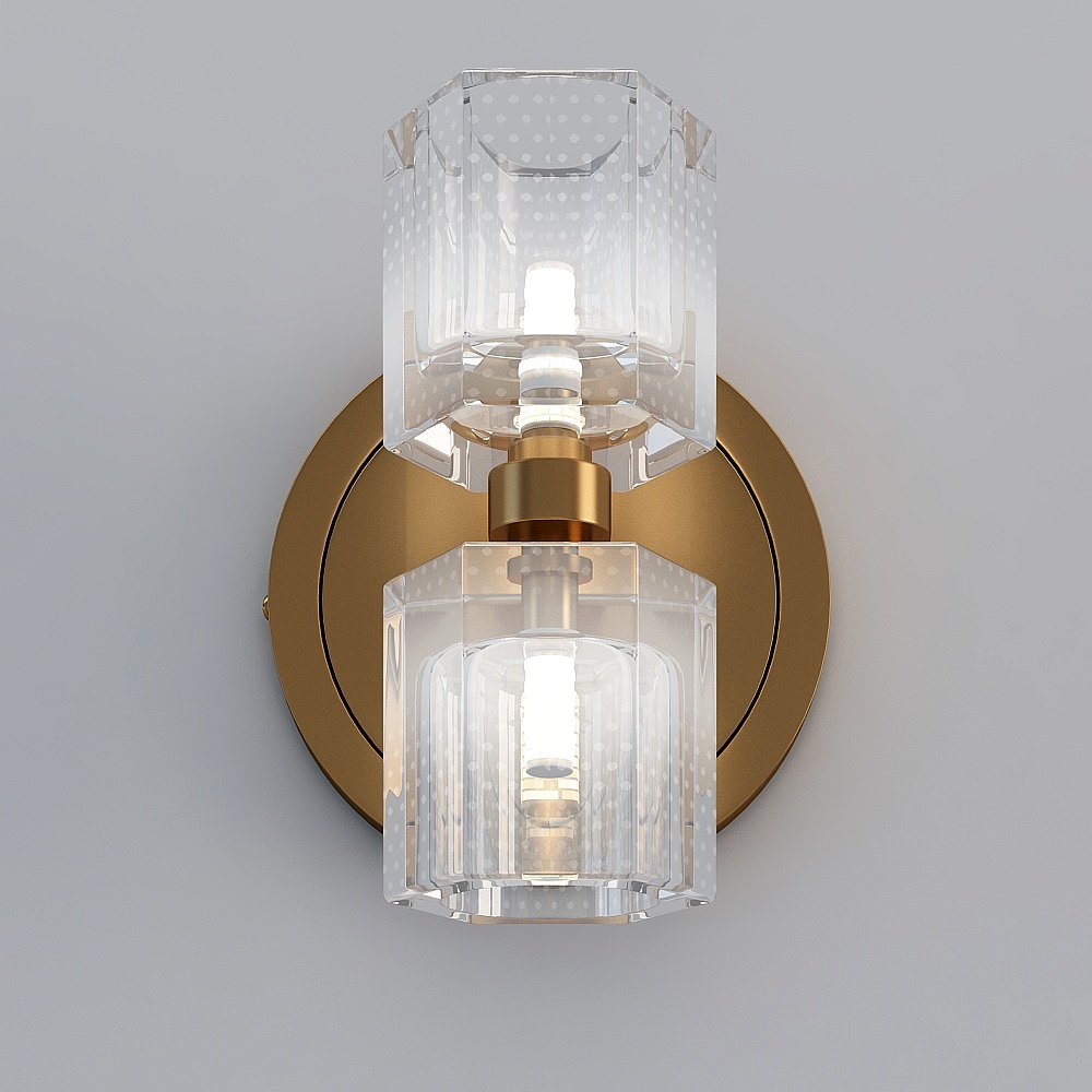 American Postmodern Crystal Wall Light