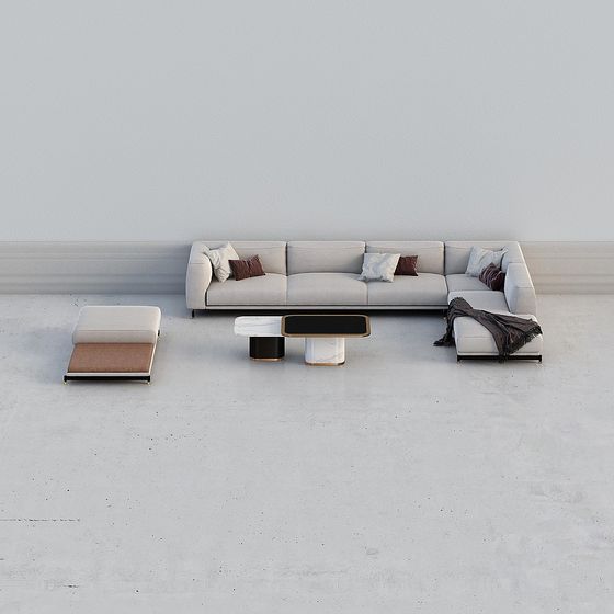 Urban Living Room 3D model