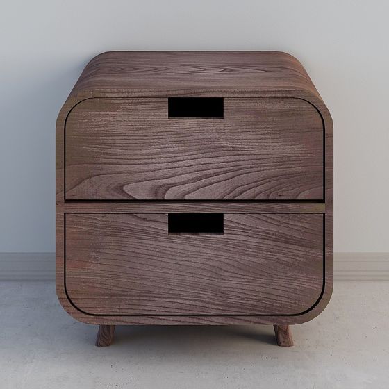 Urban Elegance Bedside Table 3D model