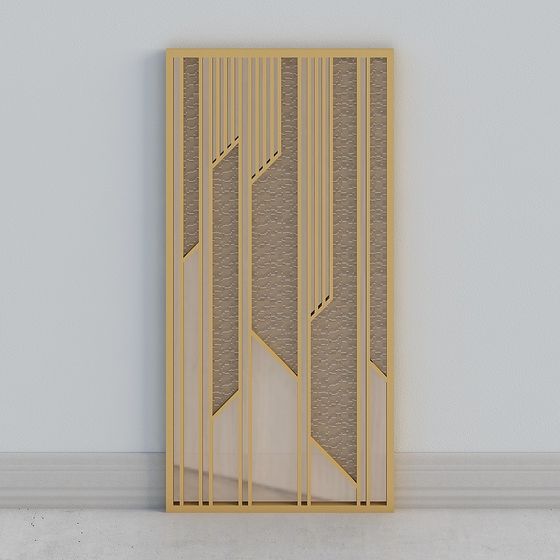 Modern Minimalist Geometric Partition 3D model