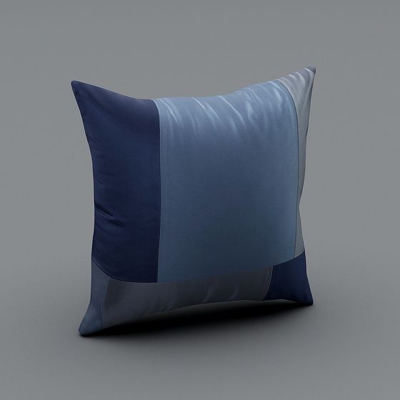 Urban Blue Pillow 3D model