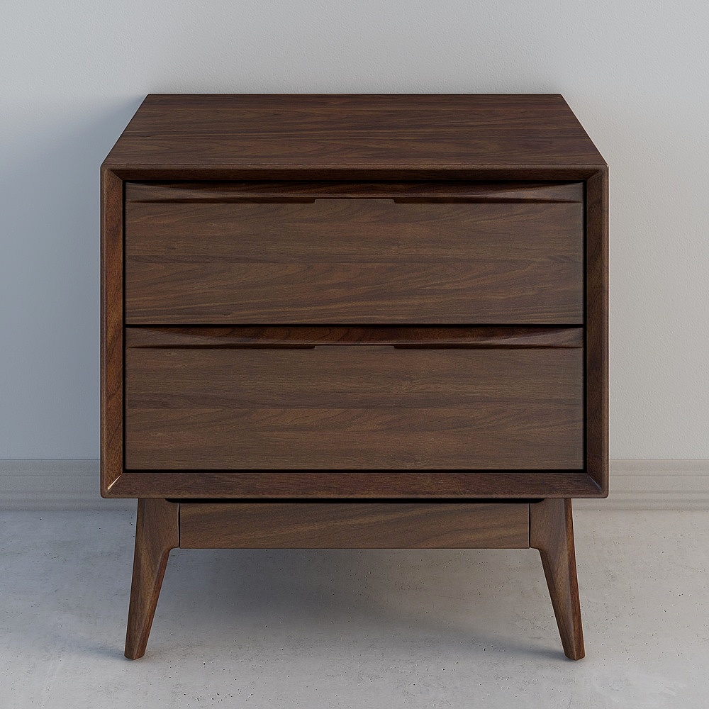 Vintage Style Nightstand 3D model